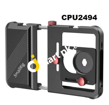 Smallrig Cpu2494 Professional Universal Mobile Phone Cage With 1/4-20 Threaded Holes & Cold Shoe -